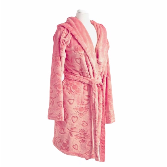 Vera Bradley Sweethearts and Flowers Bathrobe Pink Small to XLarge - Picture 3 of 7